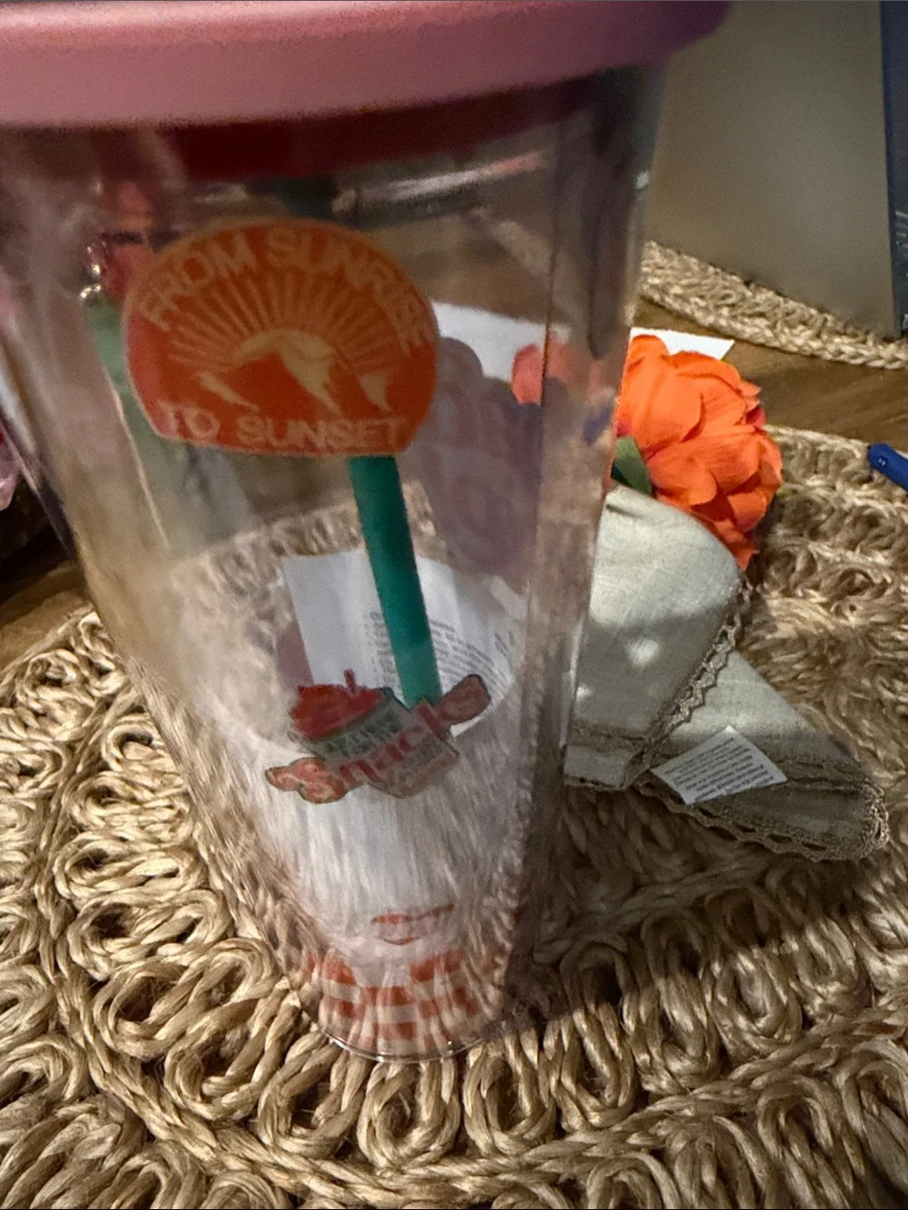 Starbucks clear acrylic